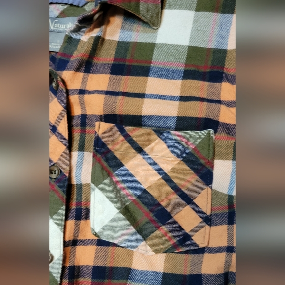 Natural Reflections Long-Sleeve Brushed Flannel Shirt NWOT - Picture 3 of 5